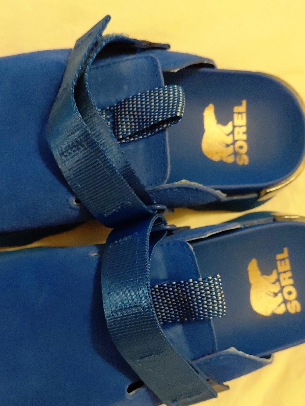 Sorel Royal Blue Suede Slip-On Clog Mules - Picture 4 of 9
